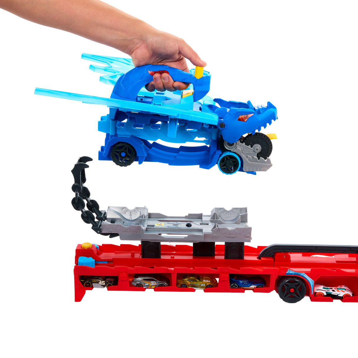 Hot Wheels - Transporteur 2 en 1 Dragons Hot Wheels City - Hot Wheels - JBM72
