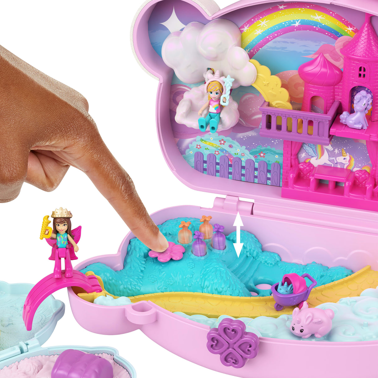 Polly Pocket - Coffret 2 en 1 Lapin - Avec 2 figurines et 12 accessoires - Polly Pocket - JFT88