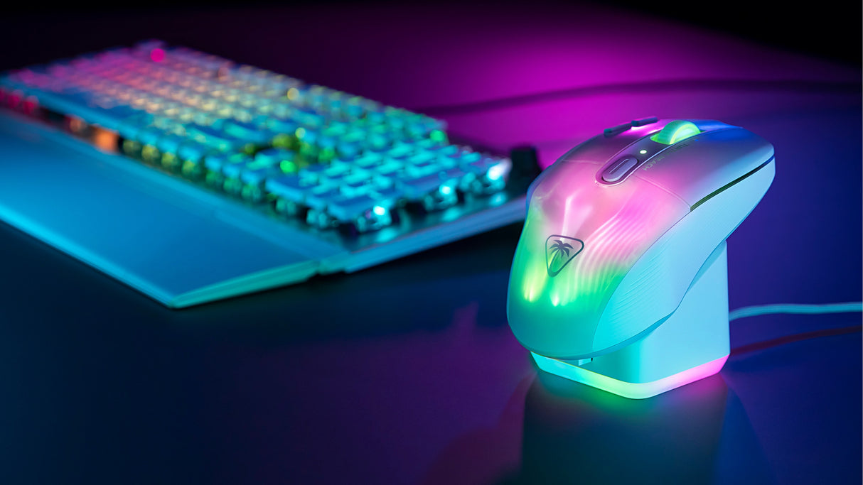 Souris gaming sans fil - TURTLE BEACH - Kone XP Air - Avec station de charge - Blanc