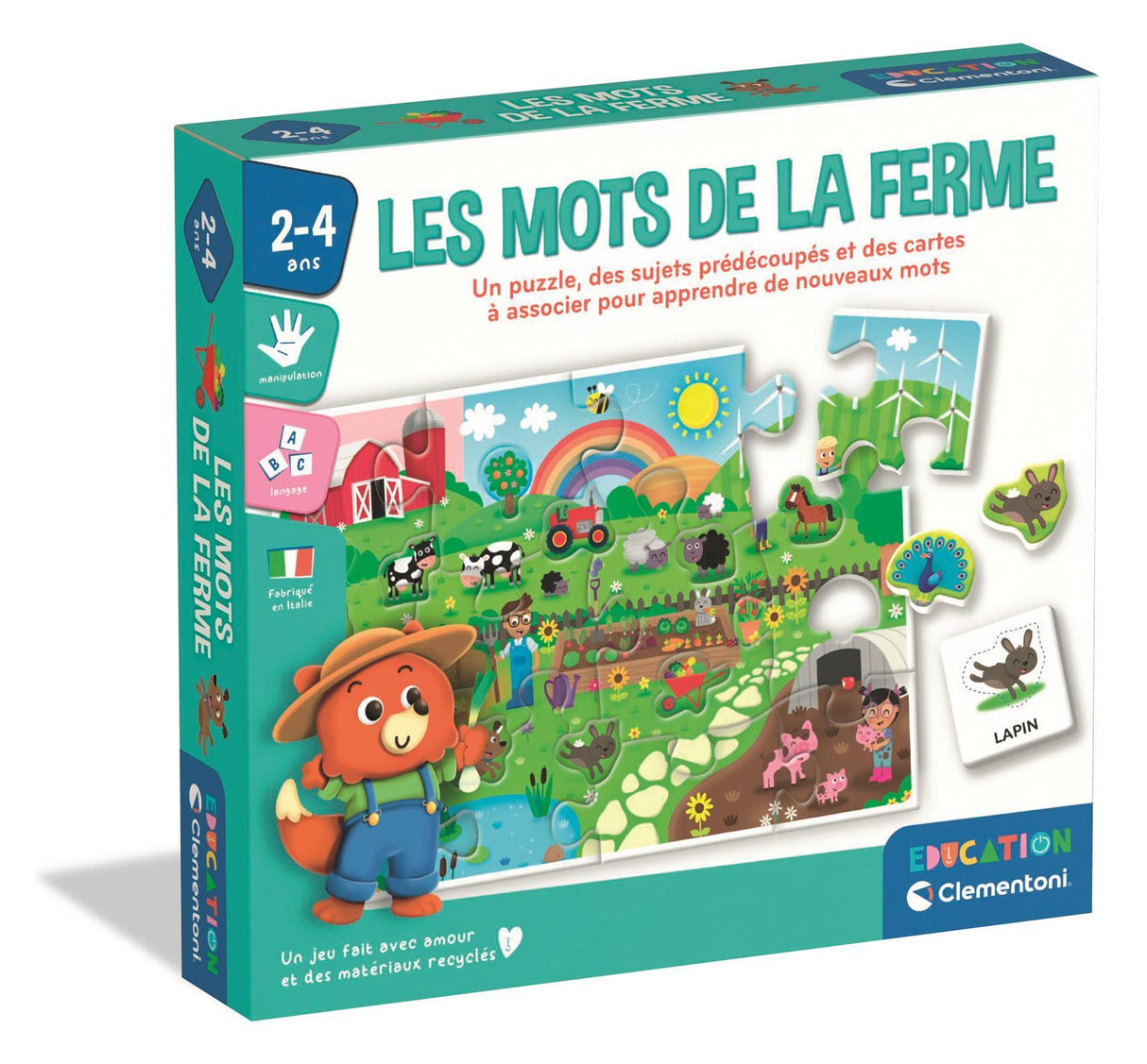 Clementoni - Coffret de 8 jeux en 1 - Jeux éducatifs formes, couleurs, nombres, quantités - Dés 3 ans