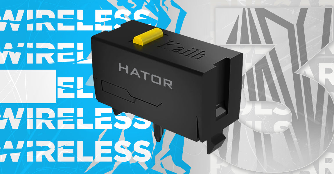 Souris sans fil Gamer Hator Pulsar 3 RGB (Noir)