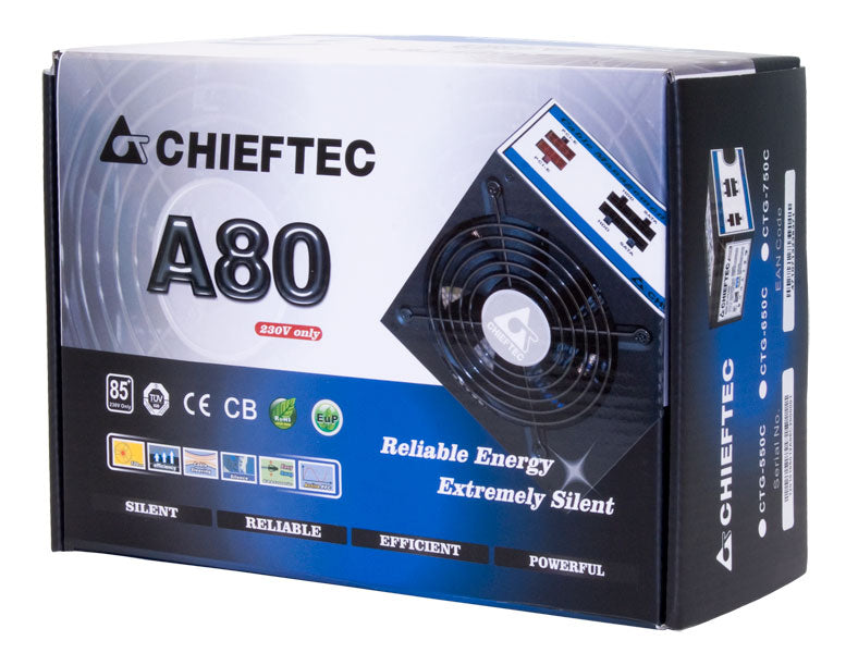 Alimentation ATX Chieftec A-80 CTG-750C - 750W (Noir)