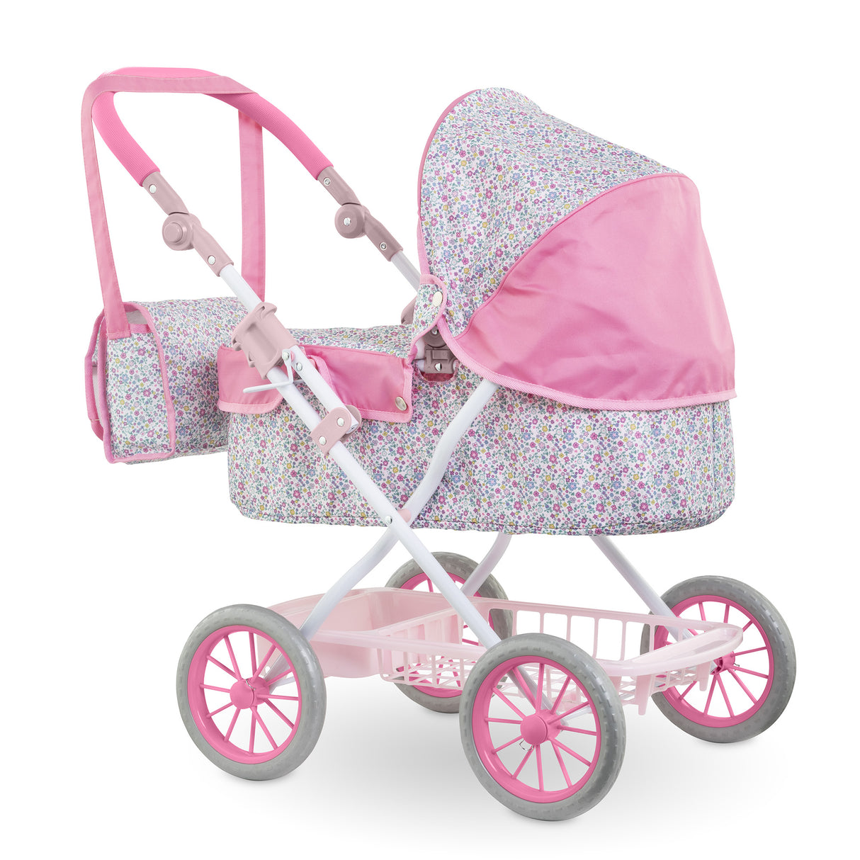 Accessoires poupons - COROLLE - Landau Floral - pour poupons 36 a 52 cm - des 3 ans