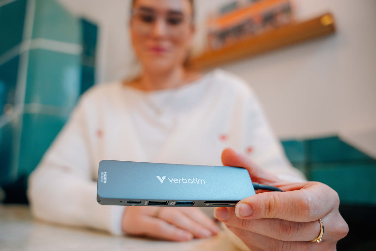 Hub USB-C 3.2 Verbatim Essentials - 6 ports (Gris)