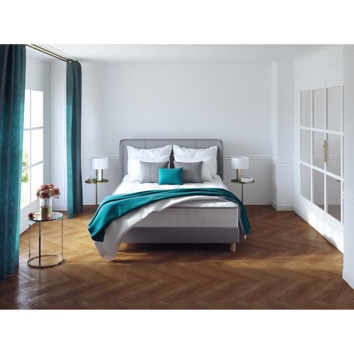 DEKO DREAM Ensemble Memoflex Matelas 140 x 190 cm + sommier - 5 zones et mémoire de forme - 16 cm