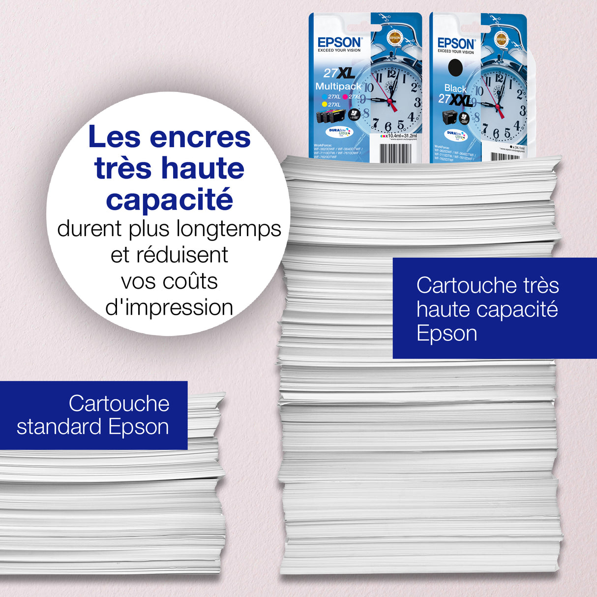 EPSON Cartouche d'encre T2711 XL Noir - Réveil (C13T27114012)