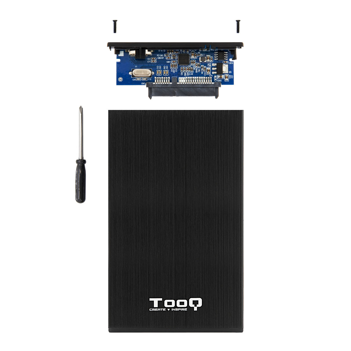 Boitier externe USB 3.1 TooQ TQE-2527 - S-ATA 2,5" (Noir)