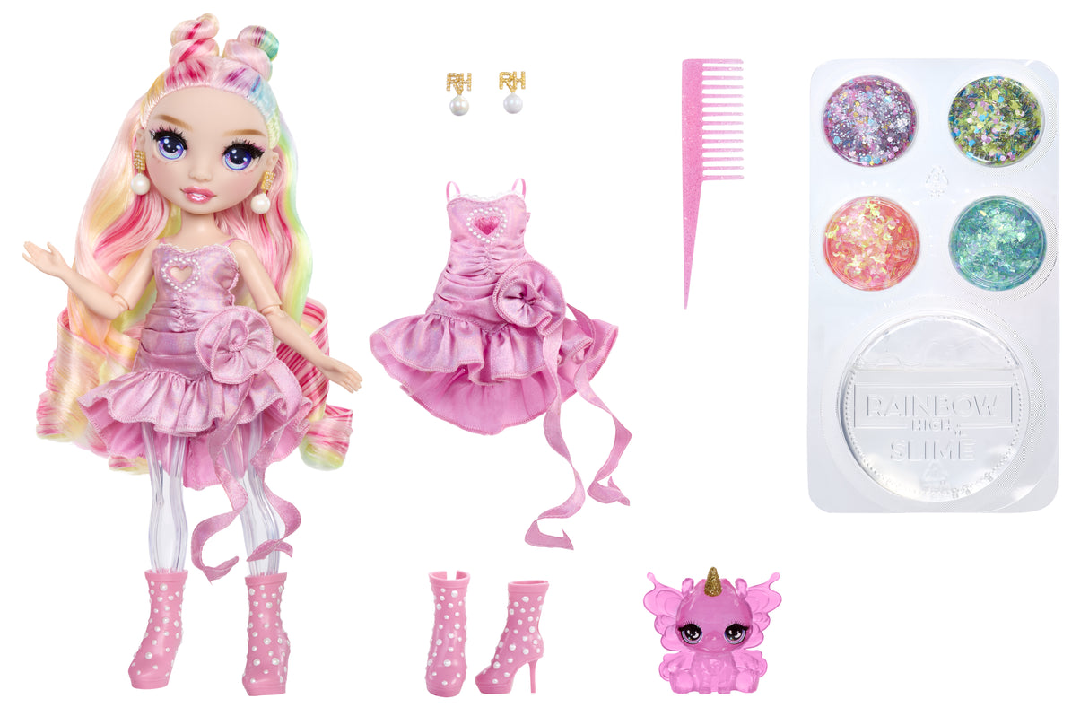 Rainbow High Rainbow Shimmers with Slime Fashion Doll - Bella (pink)