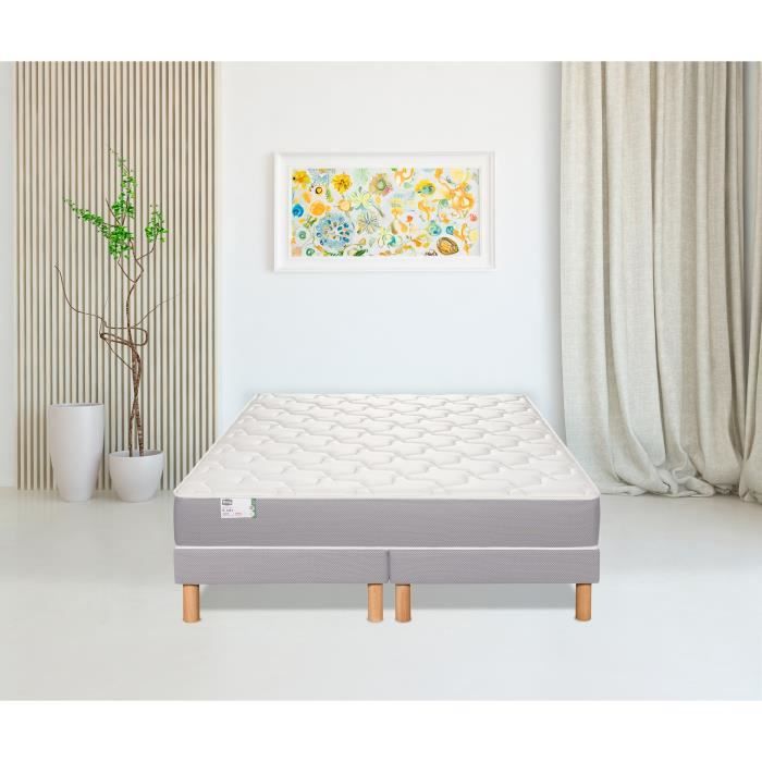 Matelas 90 x 190 SIMMONS - Hauteur 22 cm - Ressorts ensachés - Suspension FullSpring - No Flip - Fabriqué en France - R-SW1