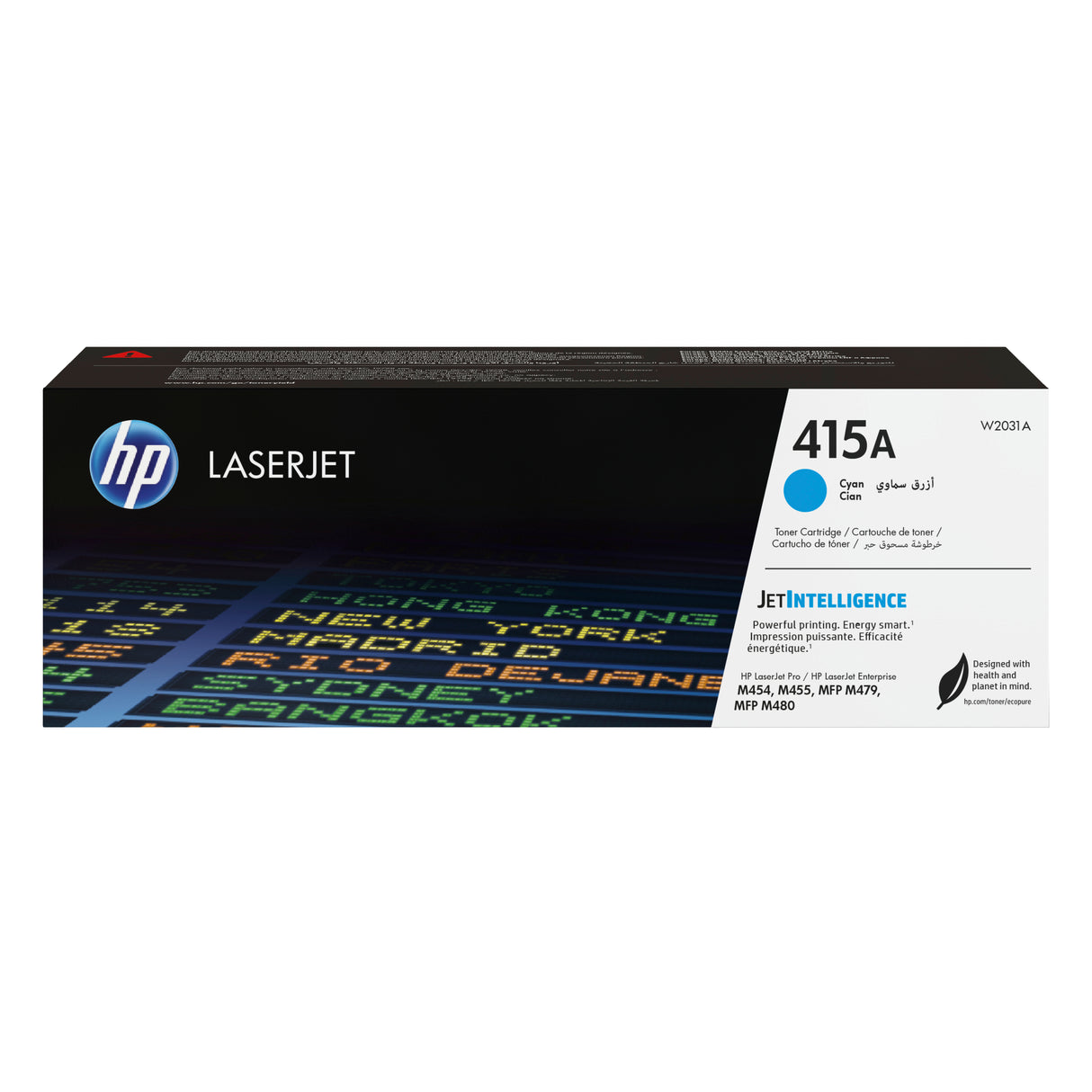 Cartouche de toner cyan HP 415A pour HP Color LaserJet Pro M454 et MFP M479