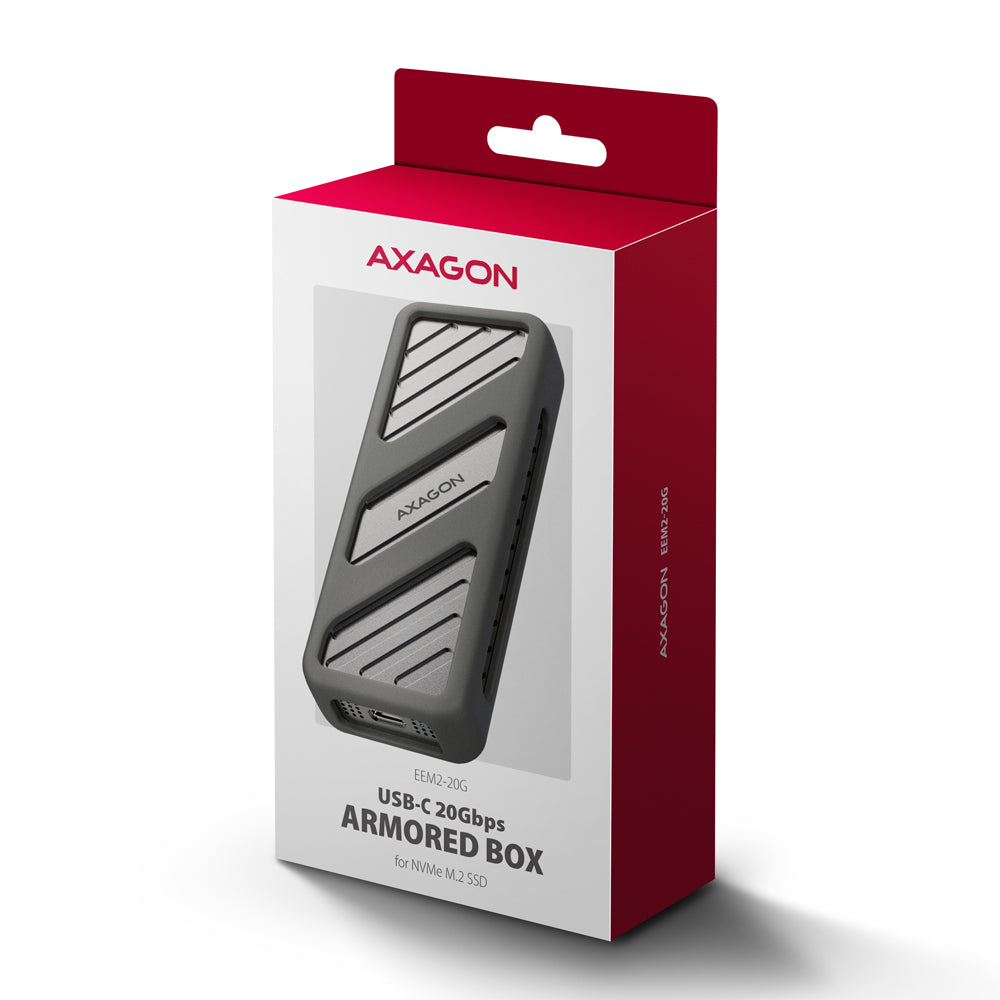 Boitier externe USB-C 3.2 Axagon EEM2-20G - NVMe M.2 Type 2280 (Noir)