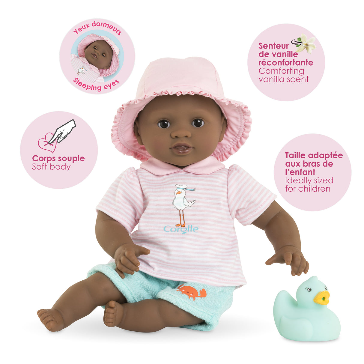 Poupon - COROLLE - Bébé Bain Alyzée - 30 cm - jouet de bain - des 18 mois