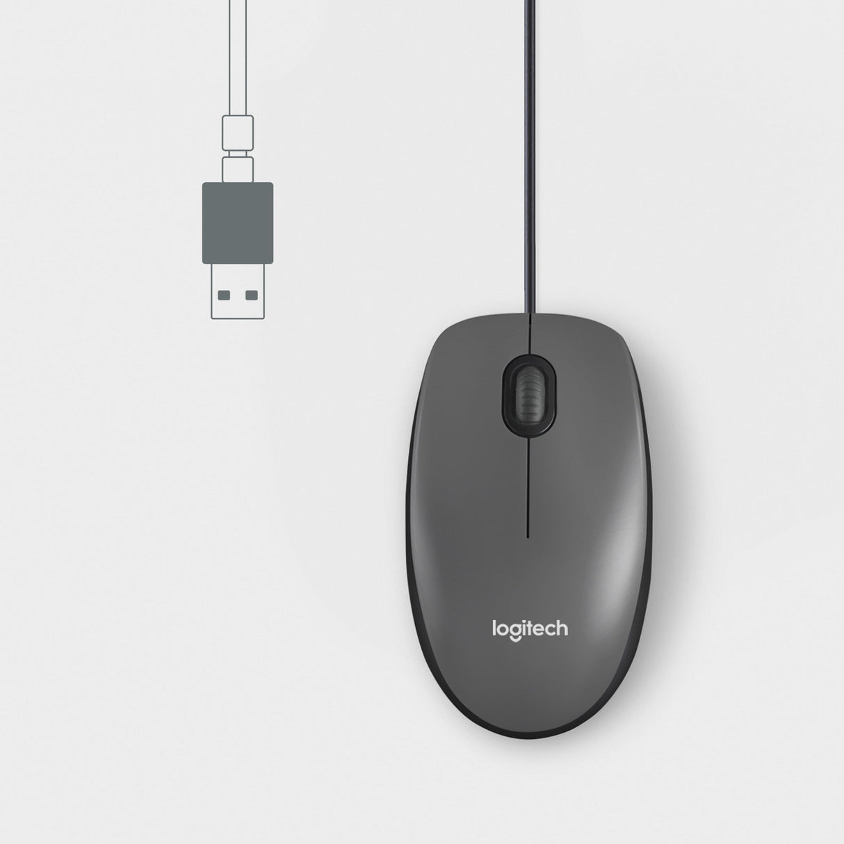 Souris filaire Logitech M100 (Noir)