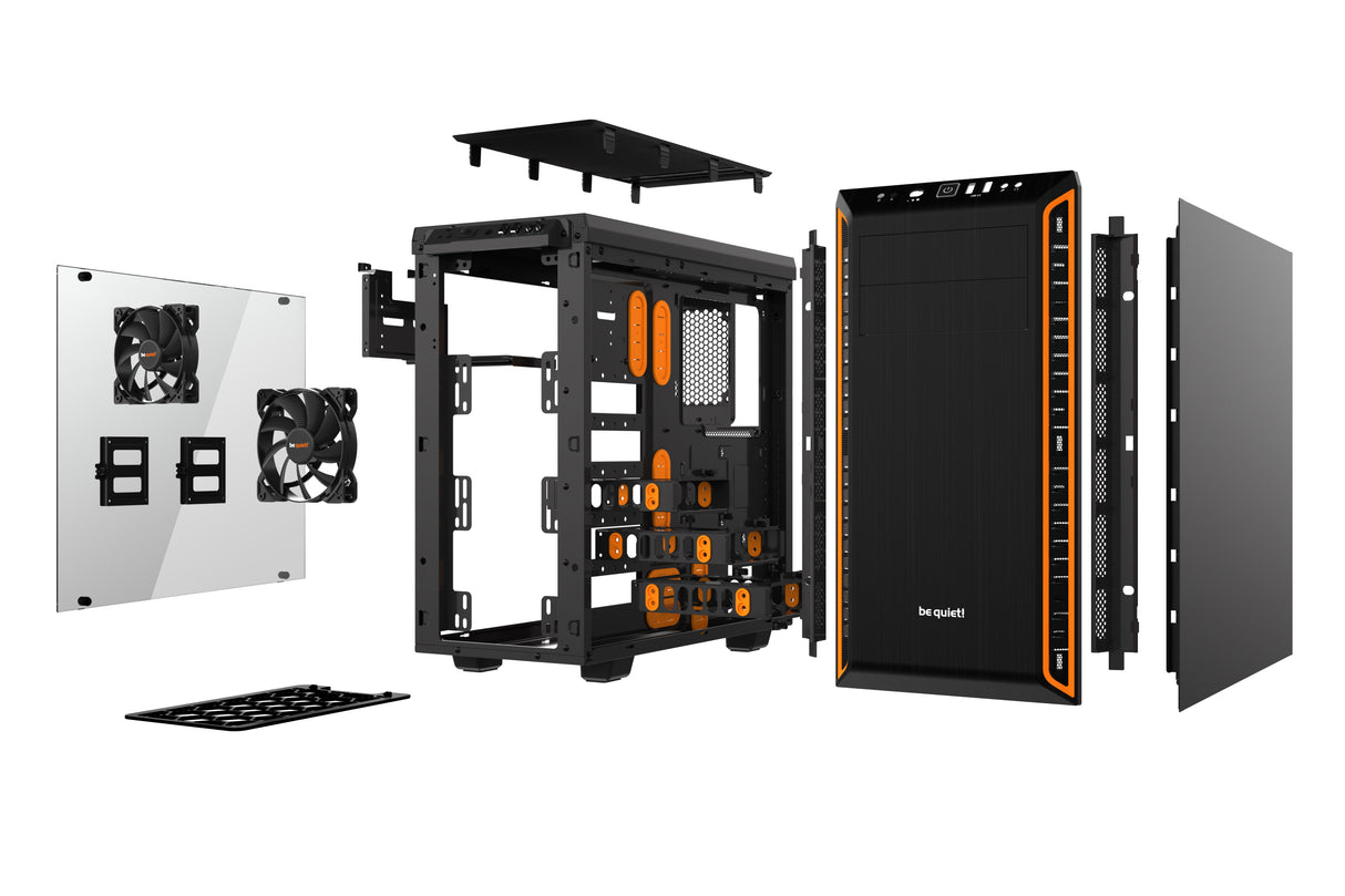 Boitier Moyen Tour ATX be quiet! Pure Base 600 avec panneau vitré (Noir/Orange)
