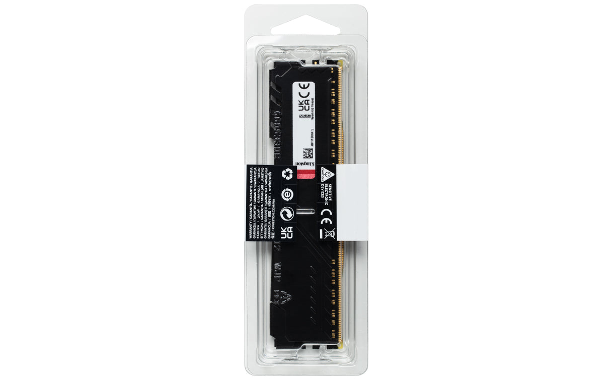 Barrette mémoire 8Go DIMM DDR4 Kingston Fury Beast 3200Mhz (Noir)