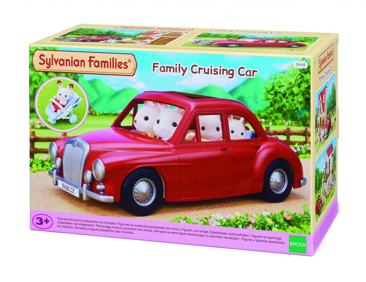 Voiture rouge cabriolet 5 places - SYLVANIAN FAMILIES - pour poupées de 3 ans et plus