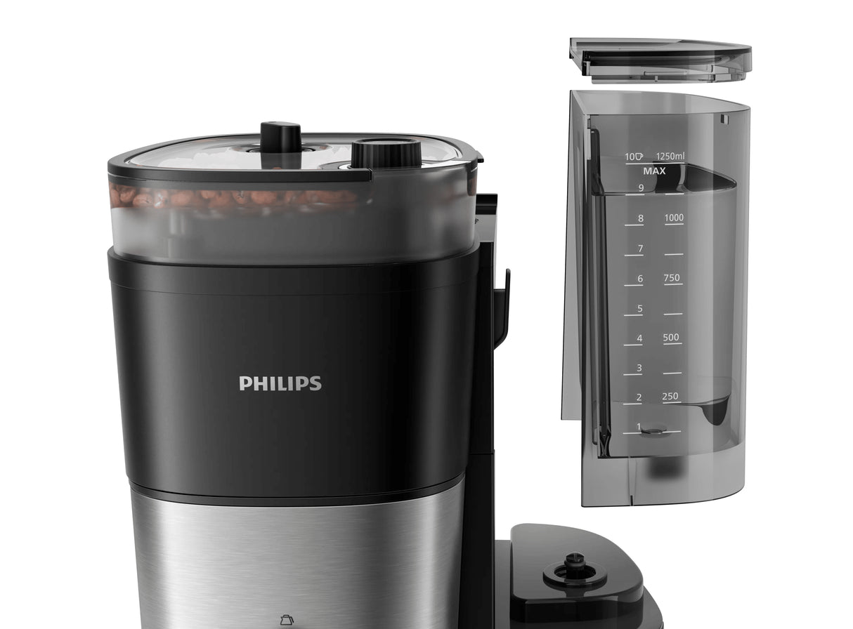 Cafetiere filtre - PHILIPS - HD7888/01 - Grind & Brew avec broyeur - 1.25L - Métal