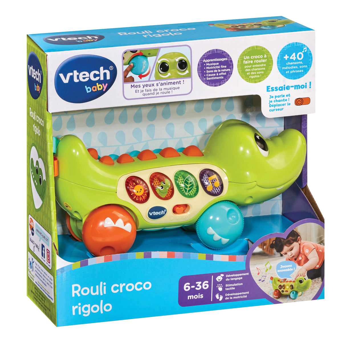 VTECH-ROULI CROCO RIGOLO