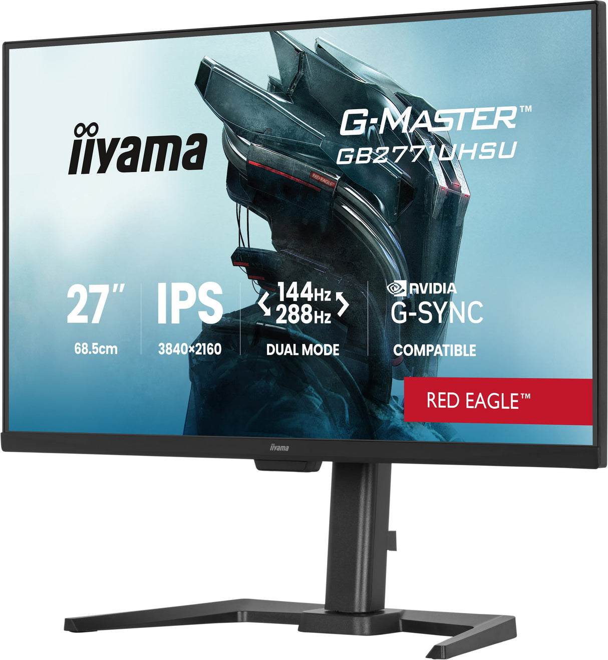Ecran PC Gamer - IIYAMA - 27 - 144Hz - Dalle Fast IPS - 0,8ms - GB2771UHSU-B1