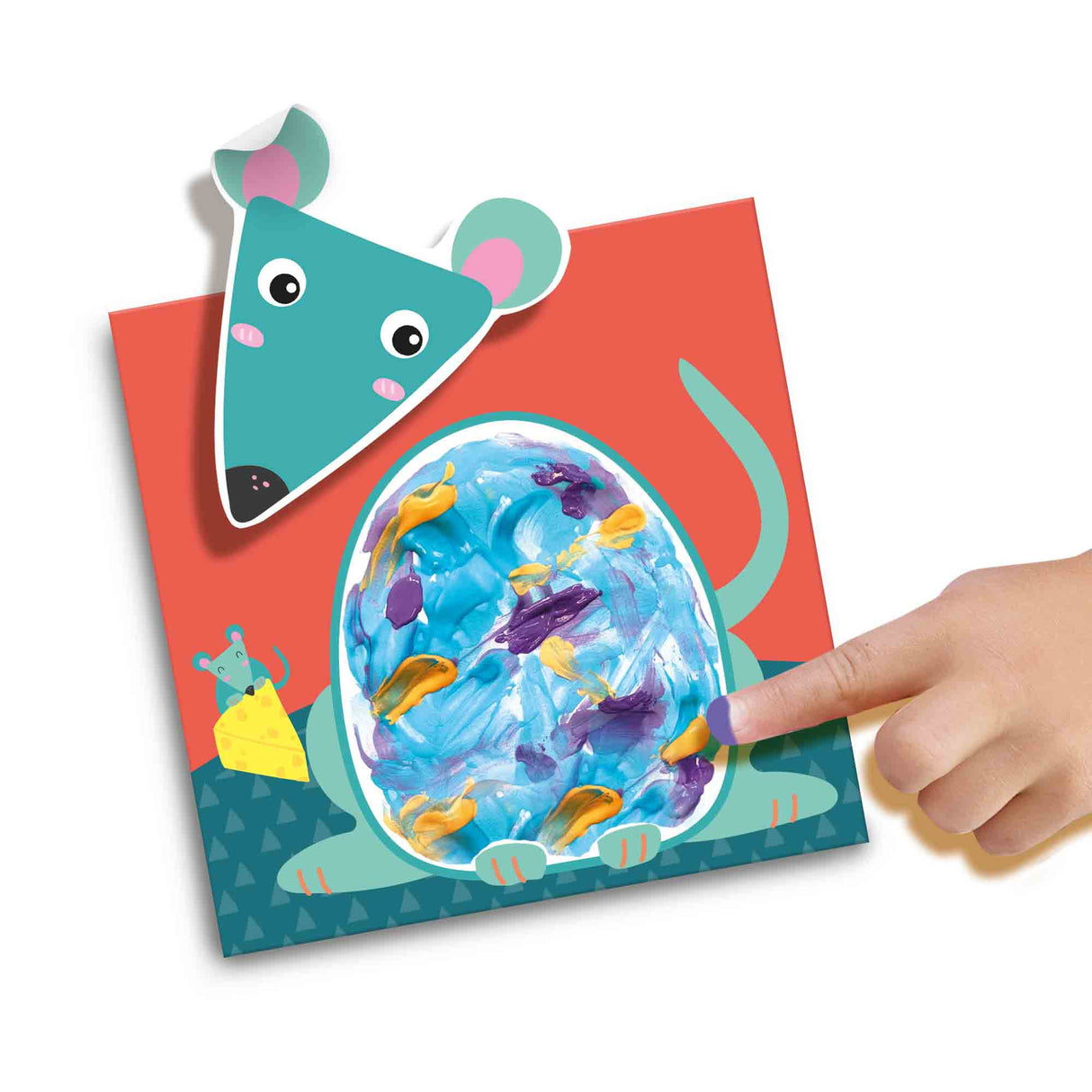 Kit peinture au doigt - SES CREATIVE - My First - Animaux - Arts créatif pour bébé - 10 pages - Peinture lavable - 1+