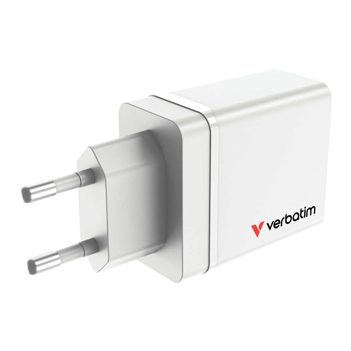 Chargeur secteur Verbatim GaN 3x ports USB-A + 1x port USB-C 30W (Blanc)