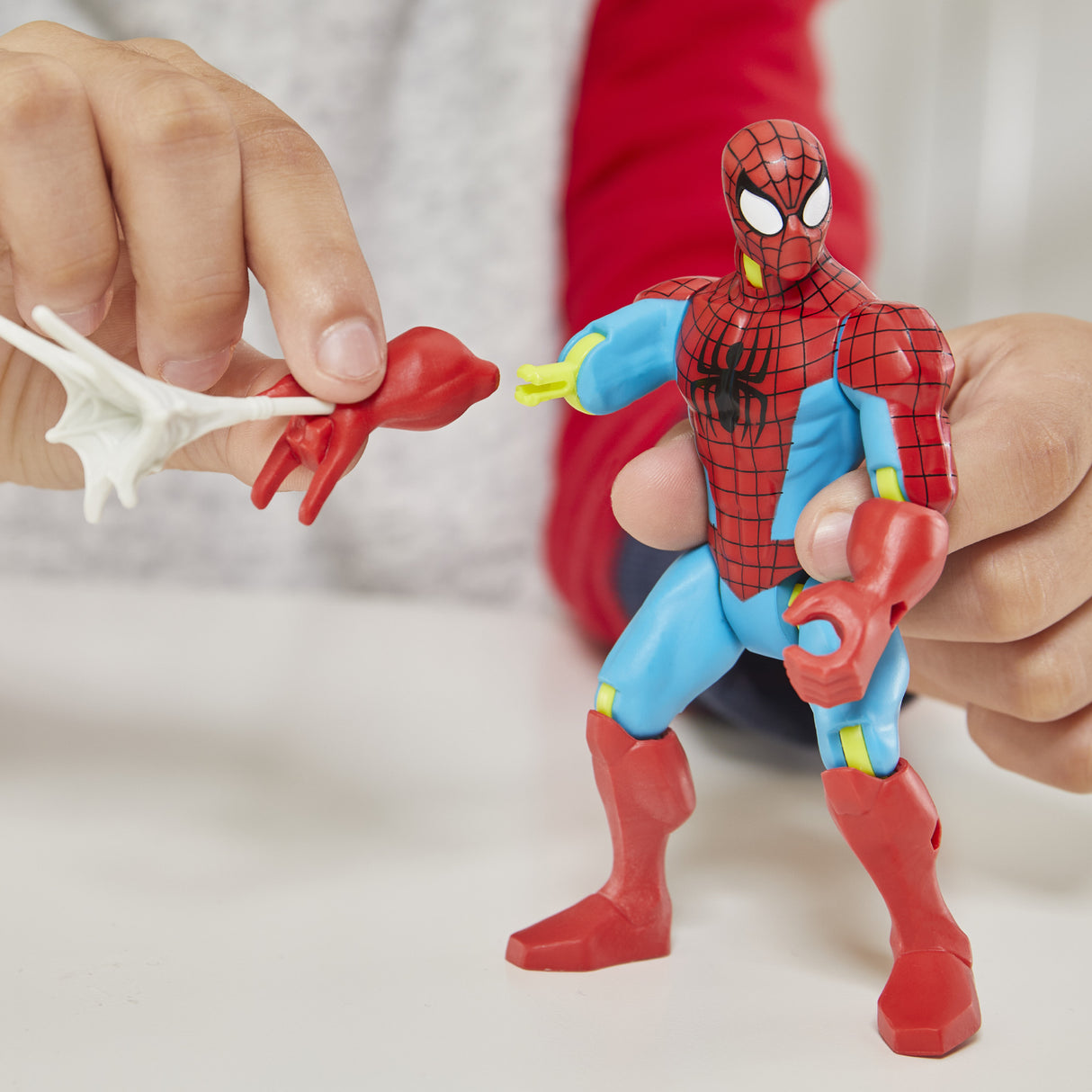 MixMashers SpiderMan, figurine 12 cm personnalisable a mélanger et combiner avec accessoires, Marvel, des 4 ans
