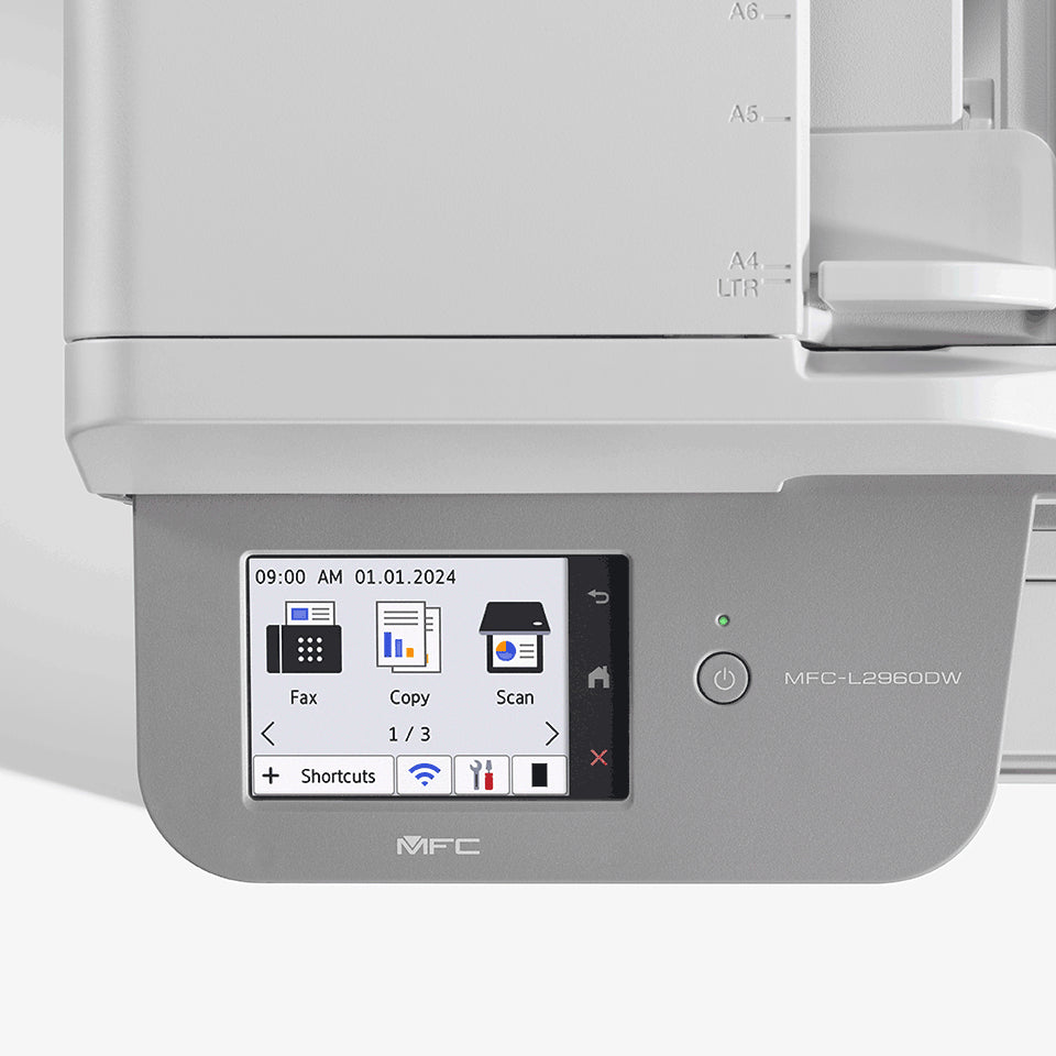 Imprimante Multifonctions 4 en 1 Brother Laser MFC-L2960DW (Blanc)