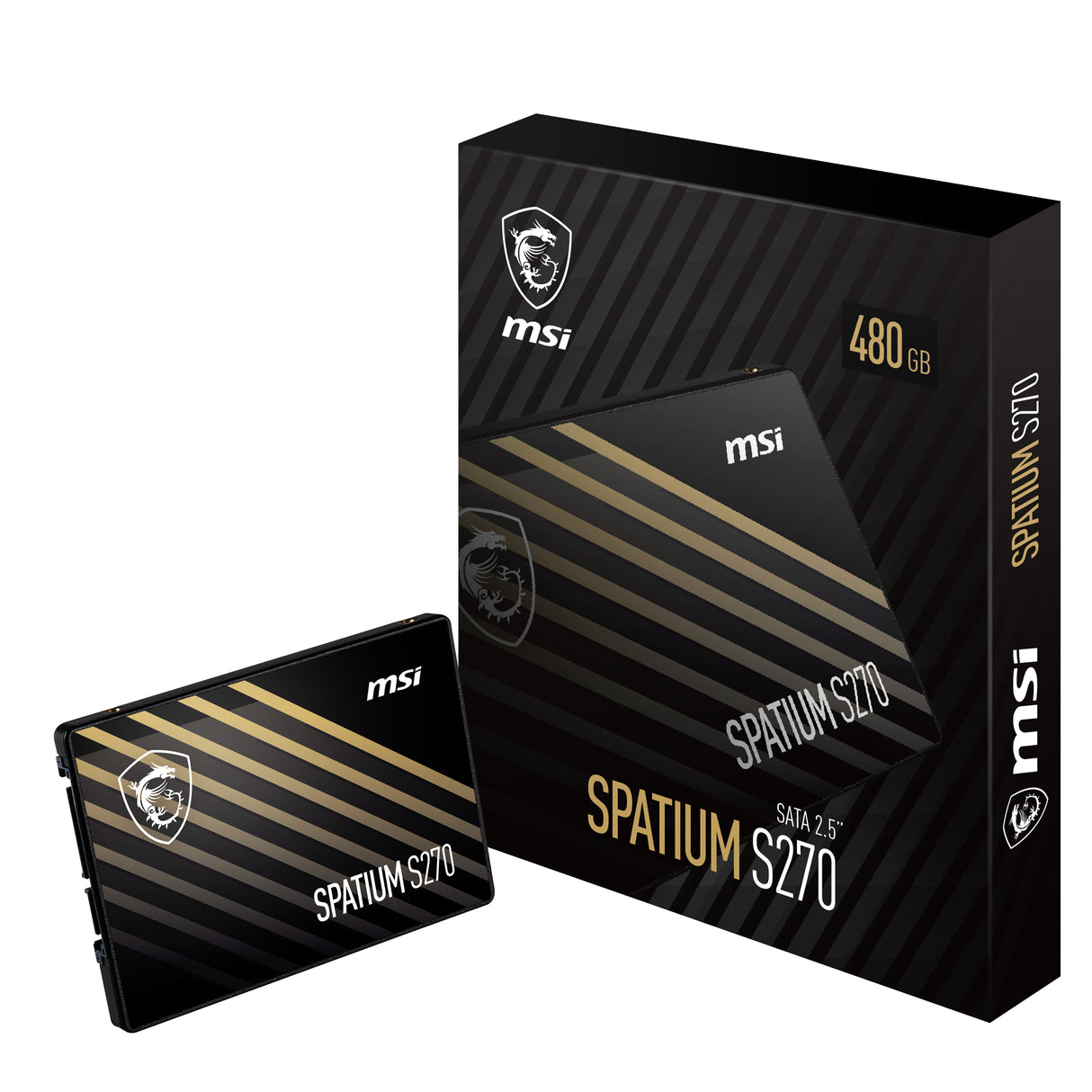 Disque SSD MSI Spatium S270 480Go - S-ATA 2,5"