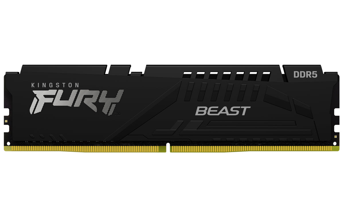 Kit Barrettes mémoire 32Go (2x16Go) DIMM DDR5 Kingston Fury Beast 5600MHz CL36 (Noir)