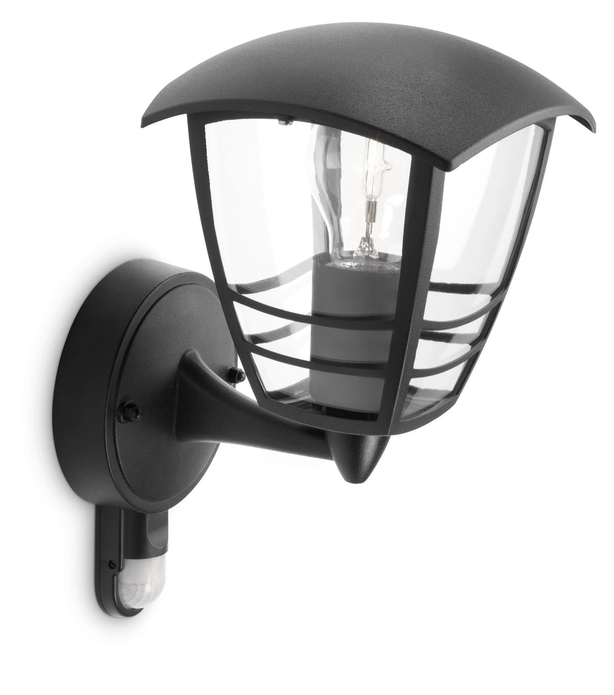 Applique murale extérieure - PHILIPS - Creek - Noir - Avec capteur - IP44