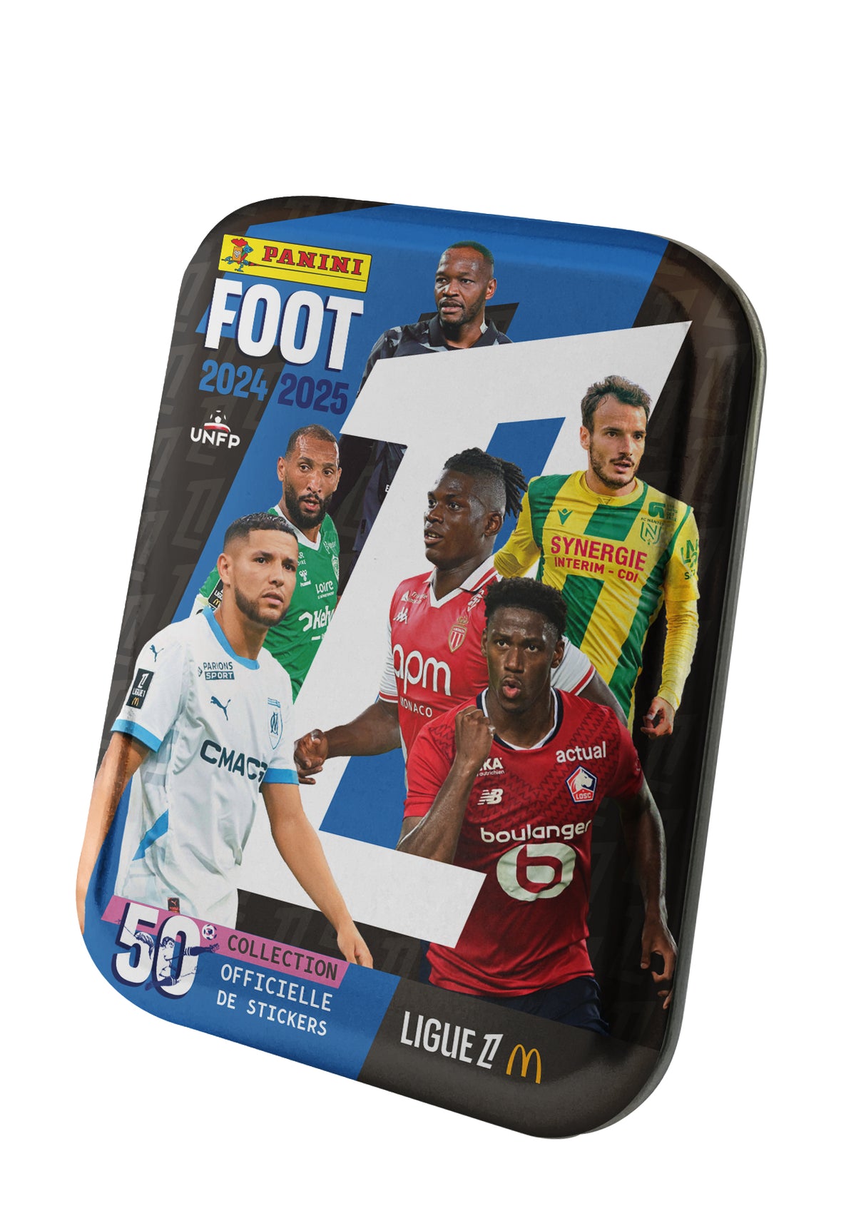 Boîte métal - PANINI - Foot Ligue 1 2024-2025 - McDonald's - 12 pochettes - 84 stickers