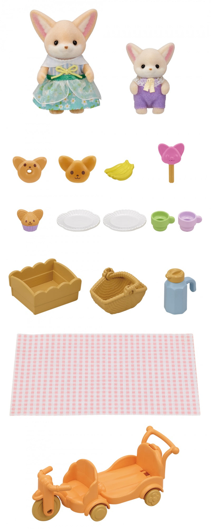 Le set de pique-nique des freres et soeurs Fennec - Sylvanian Families - 5698