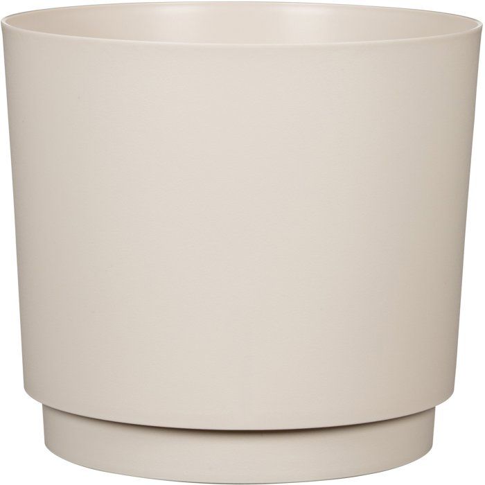 Cache-pot rond - GARDEN ID - Plano - Ř 25 - 7 L - H 22 cm - Blanc chaud