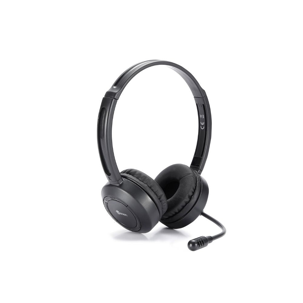 Casque micro HEDEN Bluetooth connexion BT ou c ble jack 3.5 micro pivotant, arce