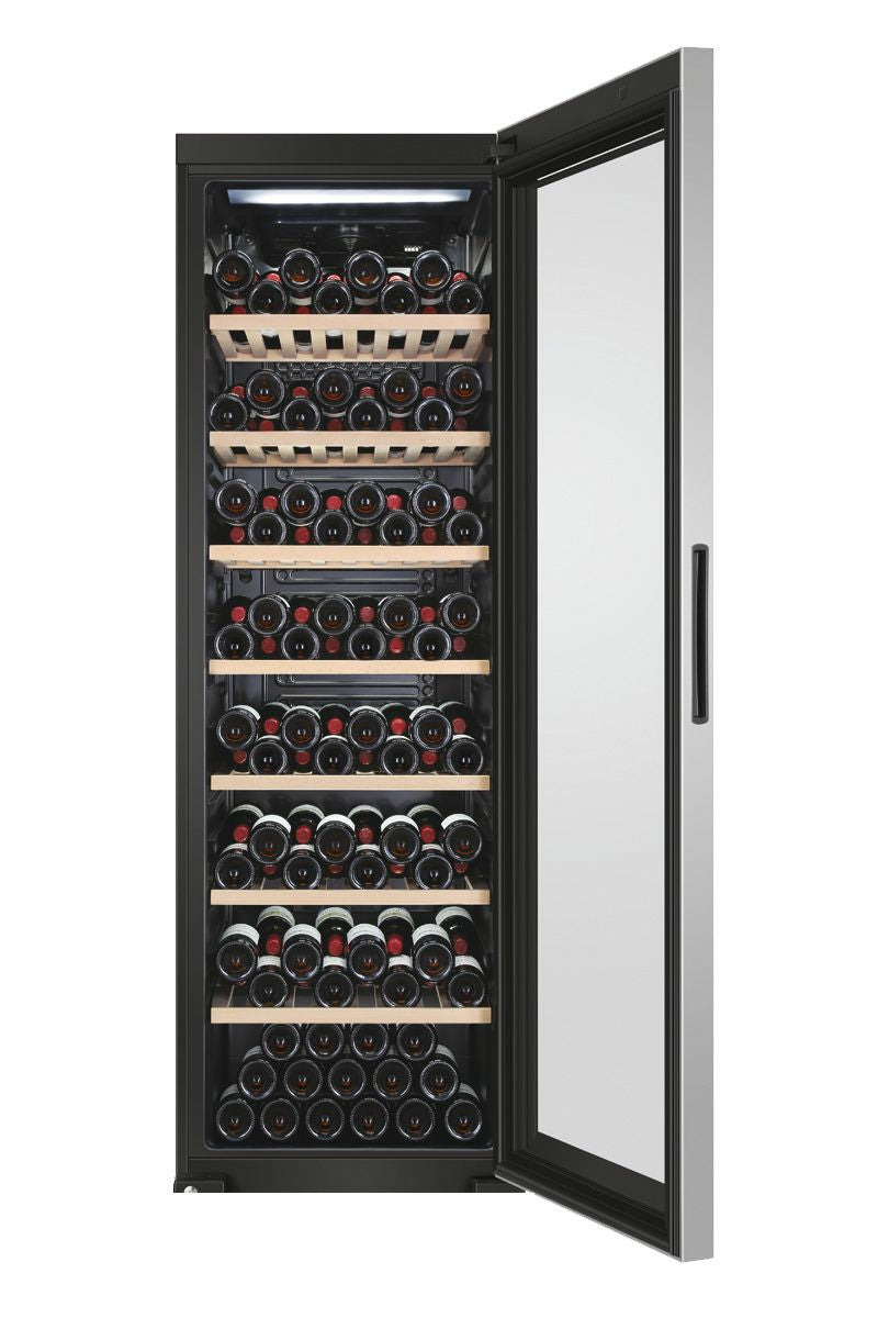 Cave a vin de vieillissement - HAIER HWS188GAE - Pose libre - 188 bouteilles - Mono zone - H185 x L59,5 cm - Noir