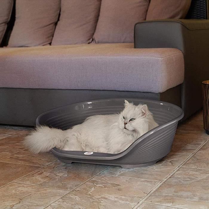 Panier-Corbeille SIESTA DELUXE Taille 4 - 61,5*45*21,5 cm - Gris fonçé -FERPLAST