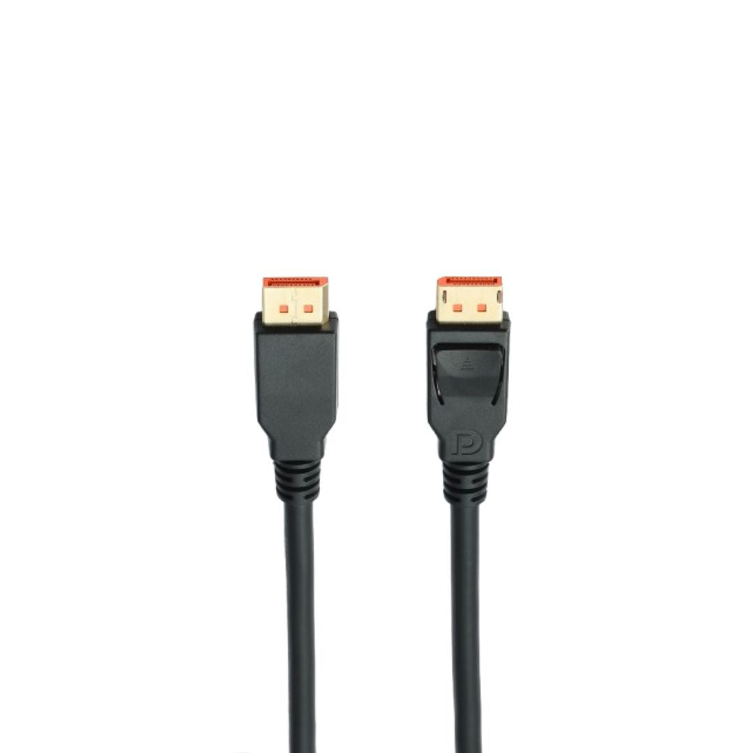 C ble Displayport 2.1 m le/m le avec verrouillage - connecteurs plaqués or - cer