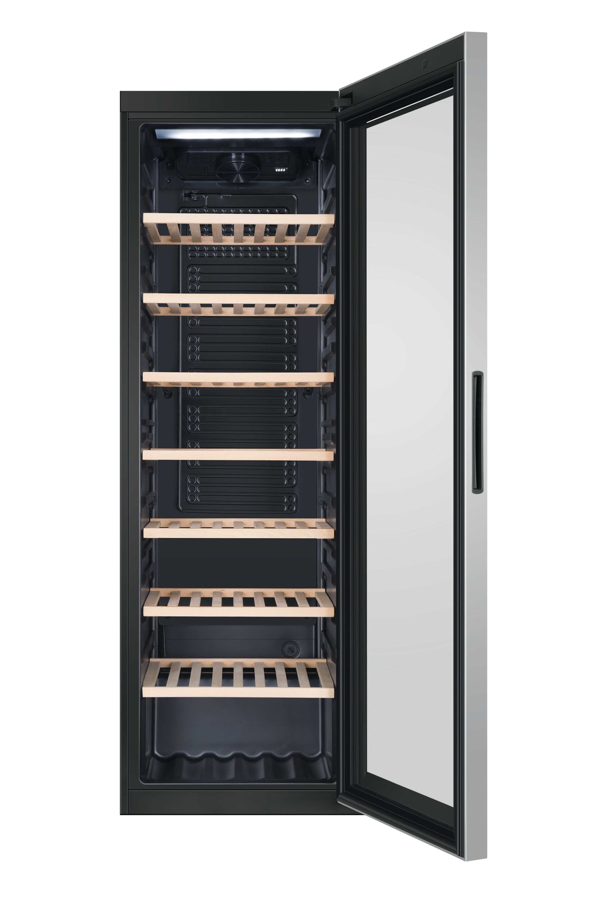 Cave a vin de vieillissement - HAIER HWS188GAE - Pose libre - 188 bouteilles - Mono zone - H185 x L59,5 cm - Noir