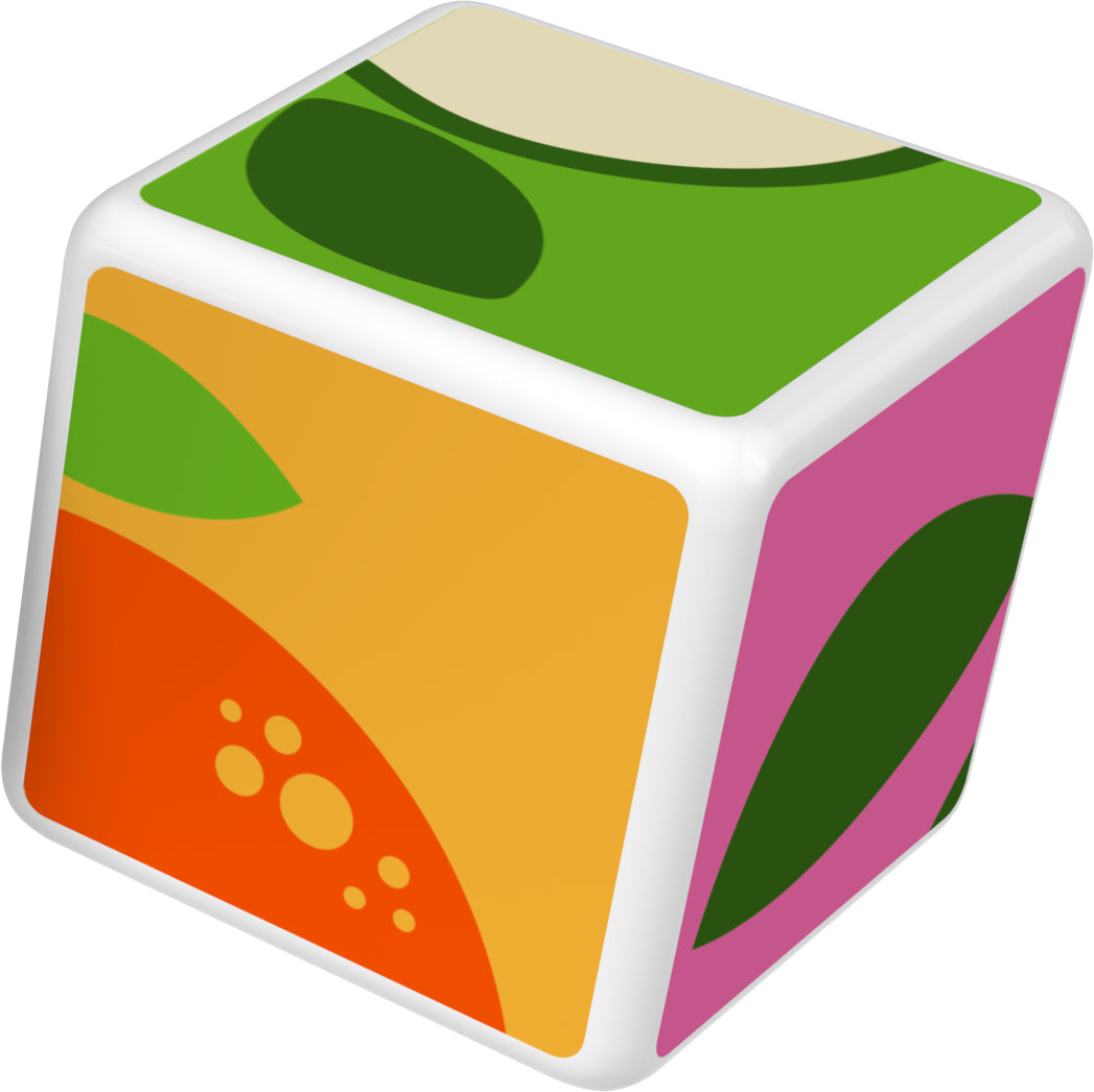 Blocs magnétiques - GEOMAG - Magicube 131 - 7 pieces - Fruits imprimés - Cartes incluses
