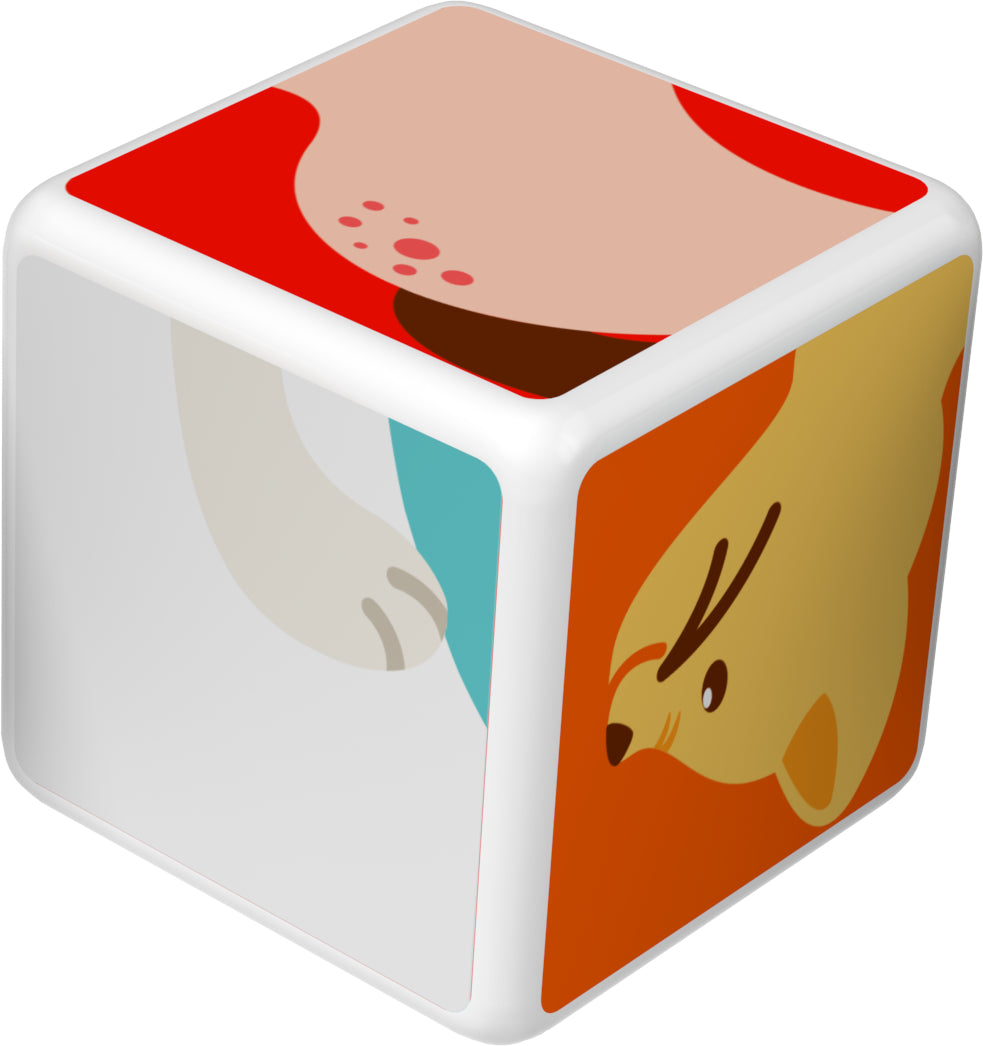 Blocs magnétiques - GEOMAG - Magicube 132 - 7 pieces - Animaux imprimés - Cartes incluses