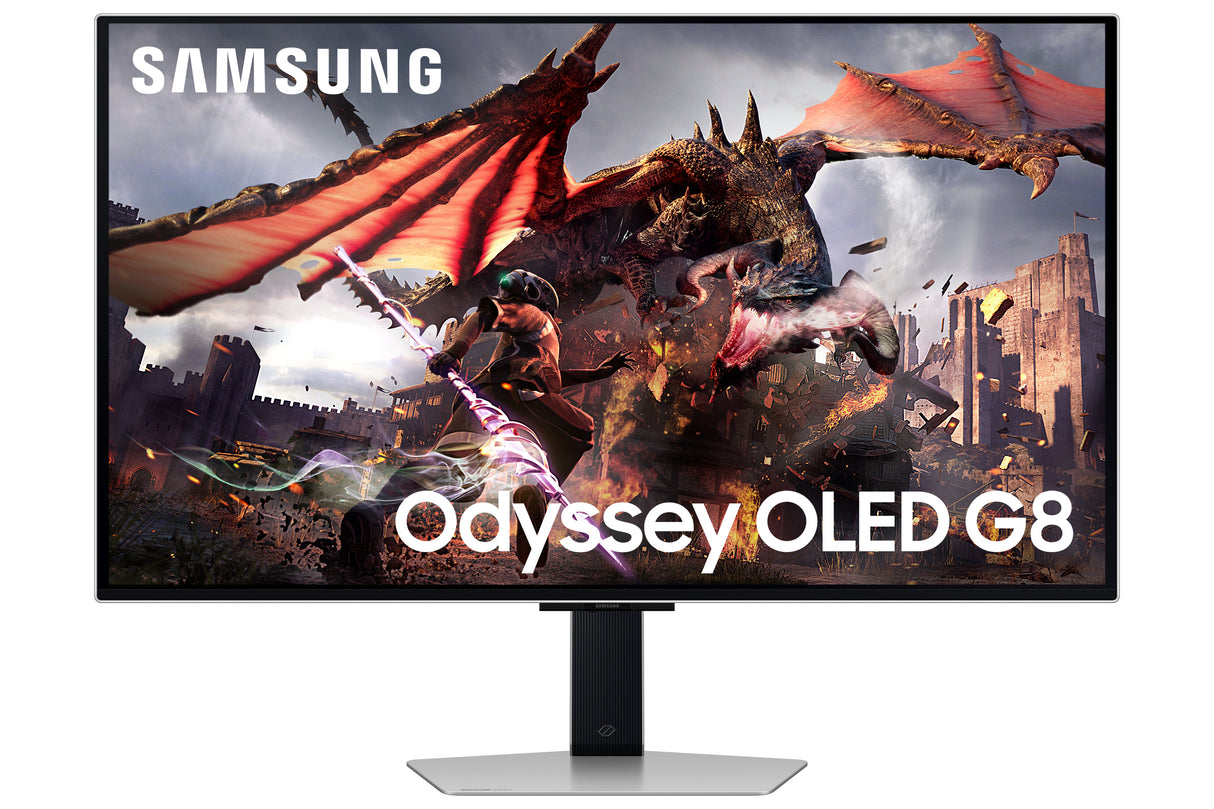 Ecran PC Gamer - SAMSUNG - 32'' - 4K UHD - 240Hz - Dalle OLED - 0,03ms - Ajustable en hauteur - Odyssey OLED G8 G80SD