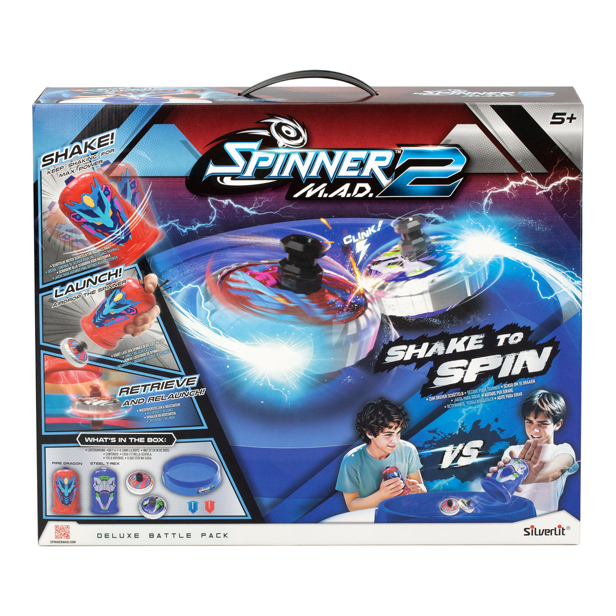 Jeu d'ambiance - SILVERLIT - SPINNER MAD 2 - 2 toupies - 1 arene - a partir de 5 ans