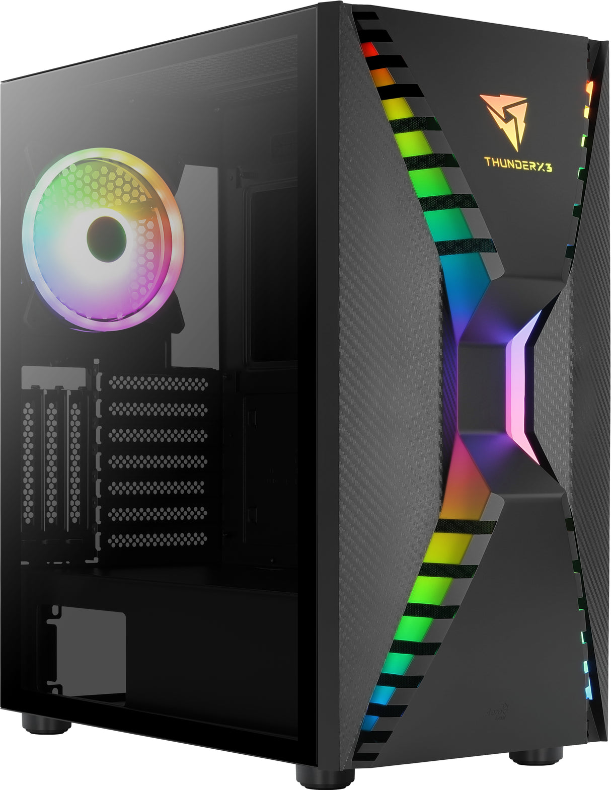 Boitier Moyen Tour E-ATX AeroCool Cronus by ThunderX3 RGB avec panneau vitré