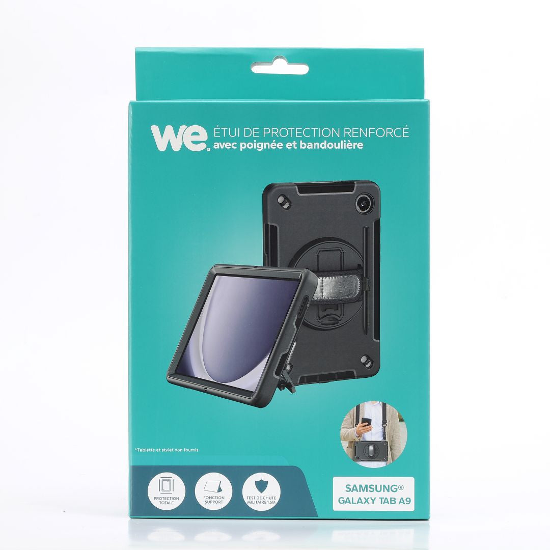 WE Etui antichocs pour Samsung Galaxy Tab A9 8.7 (2023/2025) avec poignée rotat