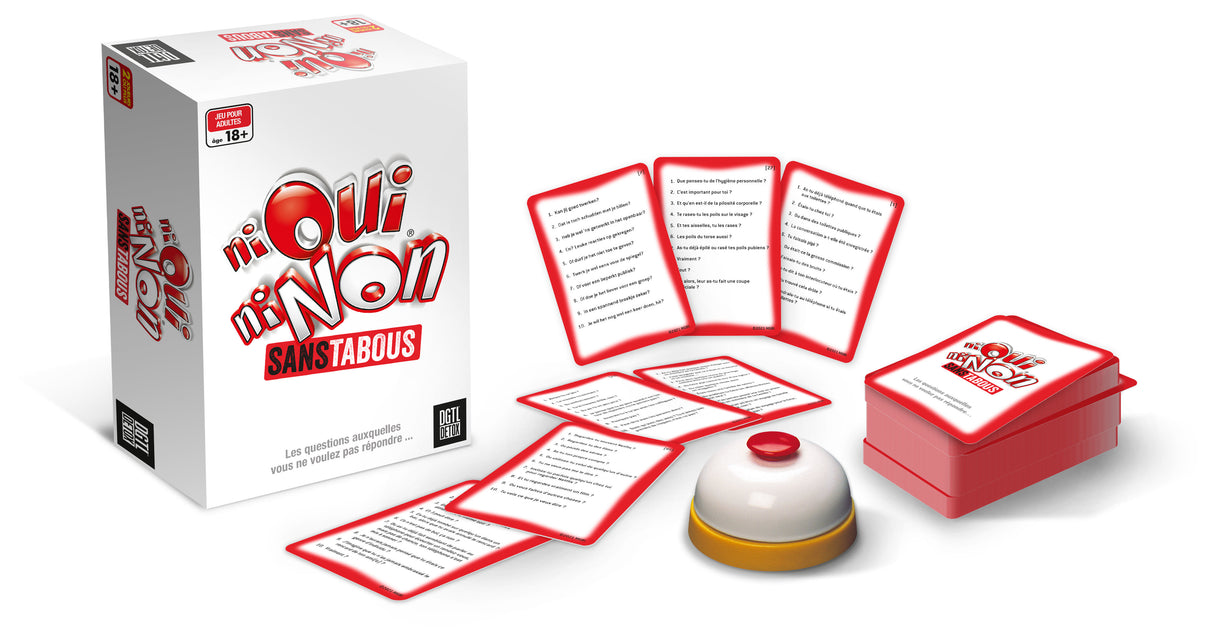 Jeu de société Ni Oui Ni Non Sans Tabous - Megableu - Pour adultes a partir de 18 ans