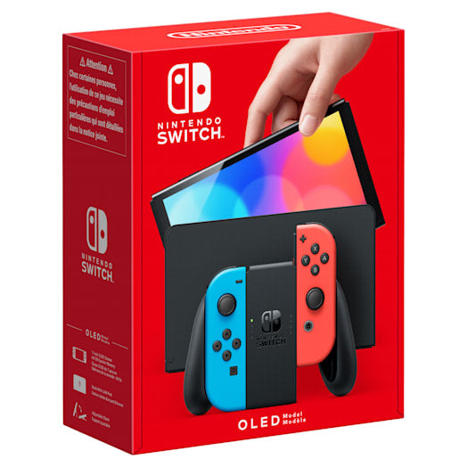 Console Nintendo Switch - Modele OLED • Bleu Néon & Rouge Néon