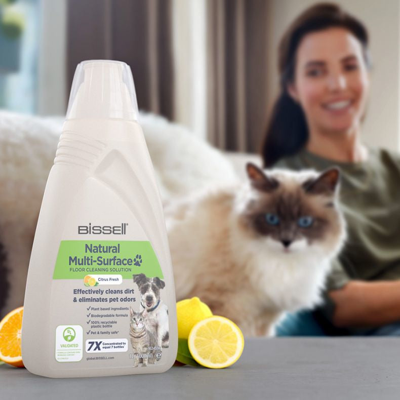 Nettoyant pour sols avec formule Naturelle - BISSELL - B3122 Crosswave - 1L, Spécial Animaux, Nettoyage Multi-Surfaces