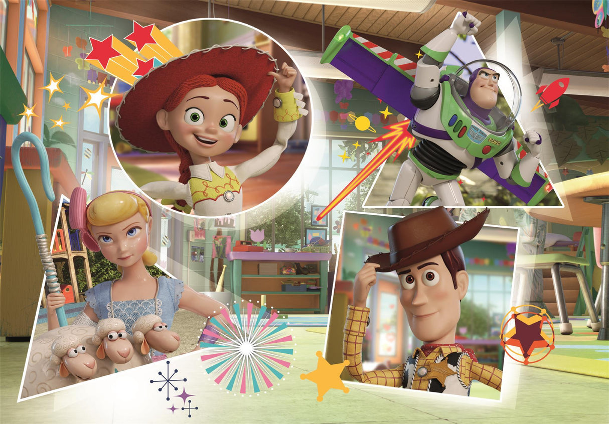Puzzle 104 pieces - Clementoni - Toy Story - Puzzle Enfant - Des 6 ans - Pieces Super Color