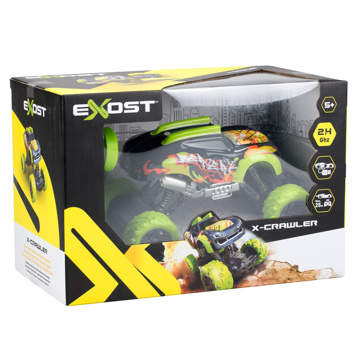 Voiture télécommandée 4x4 EXOST X-CRAWLER avec suspensions avant et arriere - 20cm - Des 5 ans