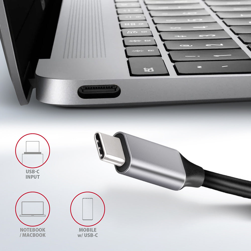 Station d'accueil portable USB-C 3.2 Axagon HMC-6GL (Noir)